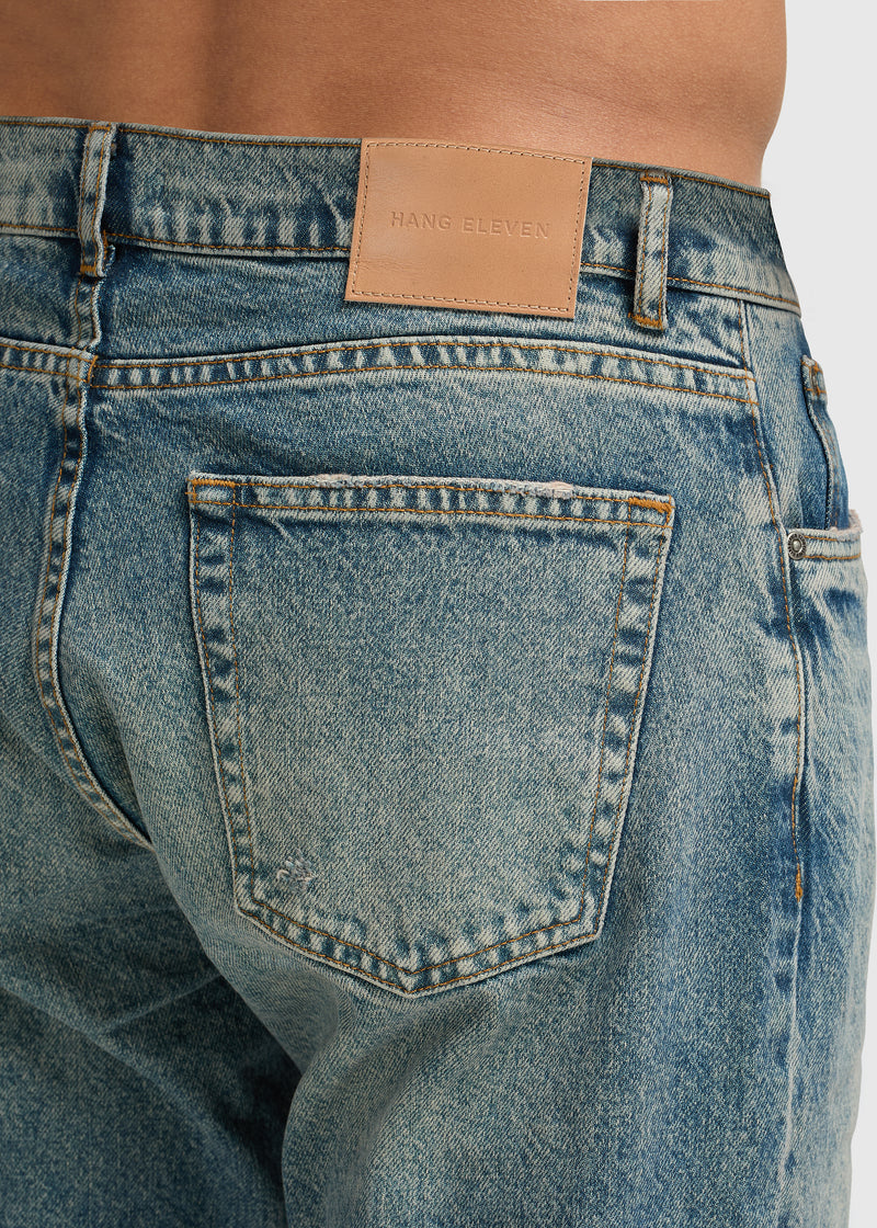 The Premium Straight Jeans - Pepper Blue