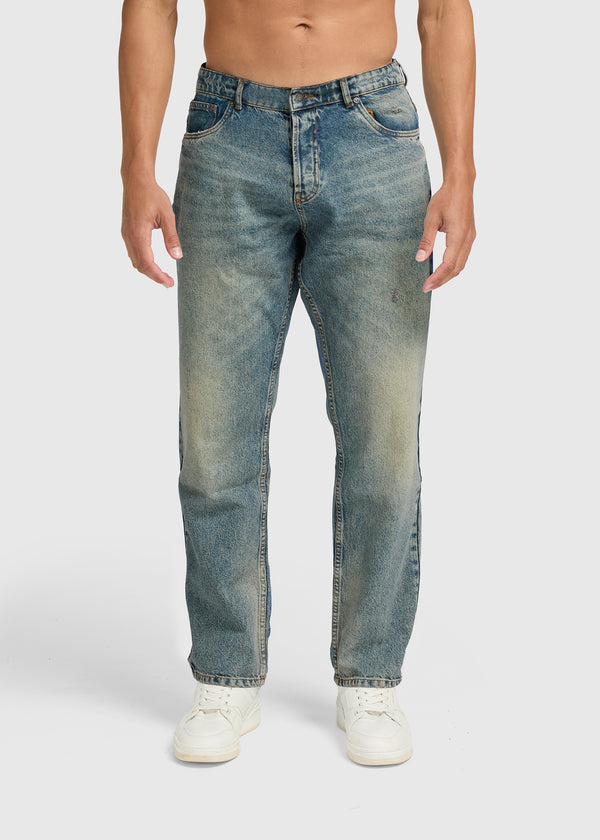 The Premium Straight Jeans - Pepper Blue