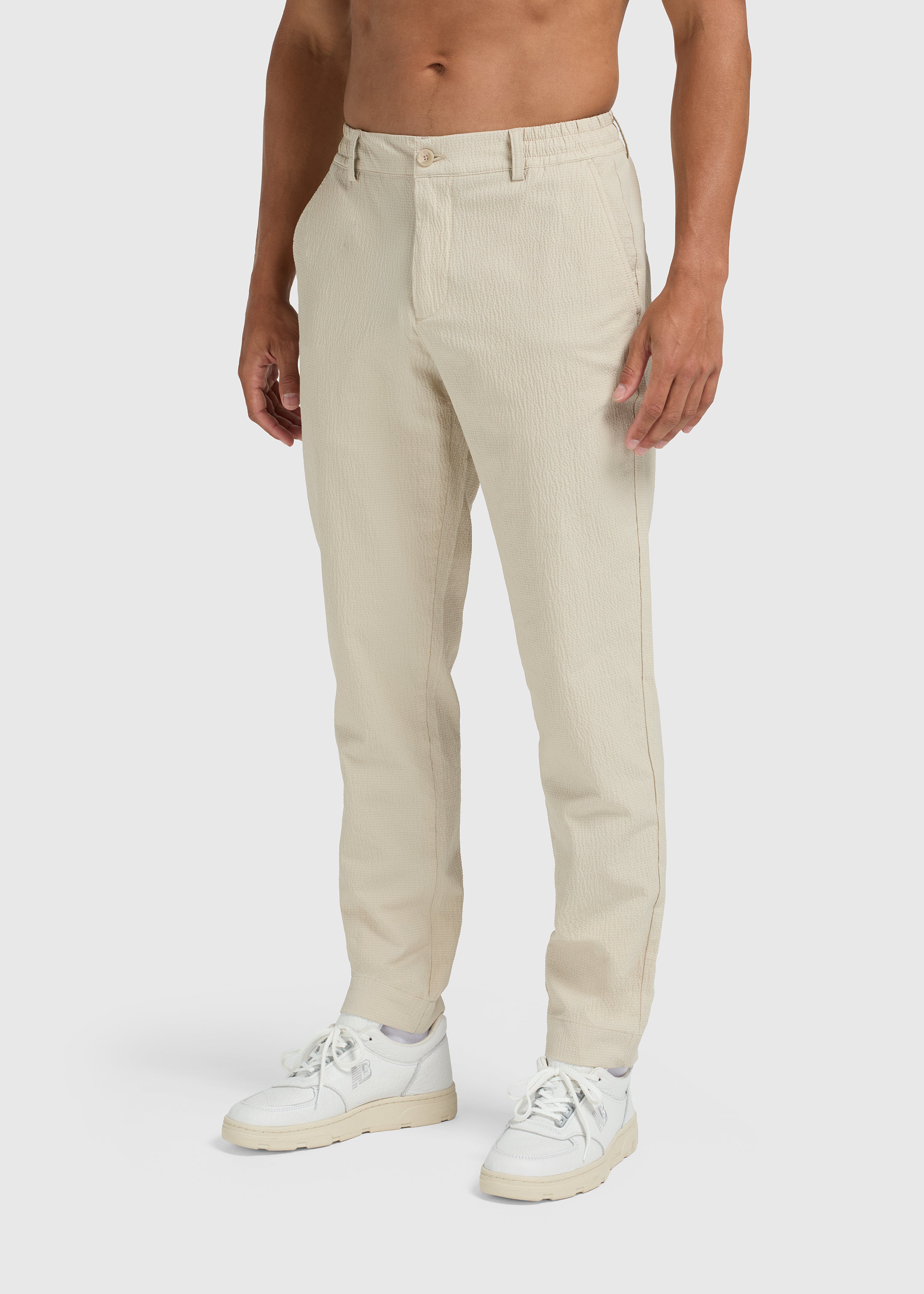 The Seersucker Trouser - Sand