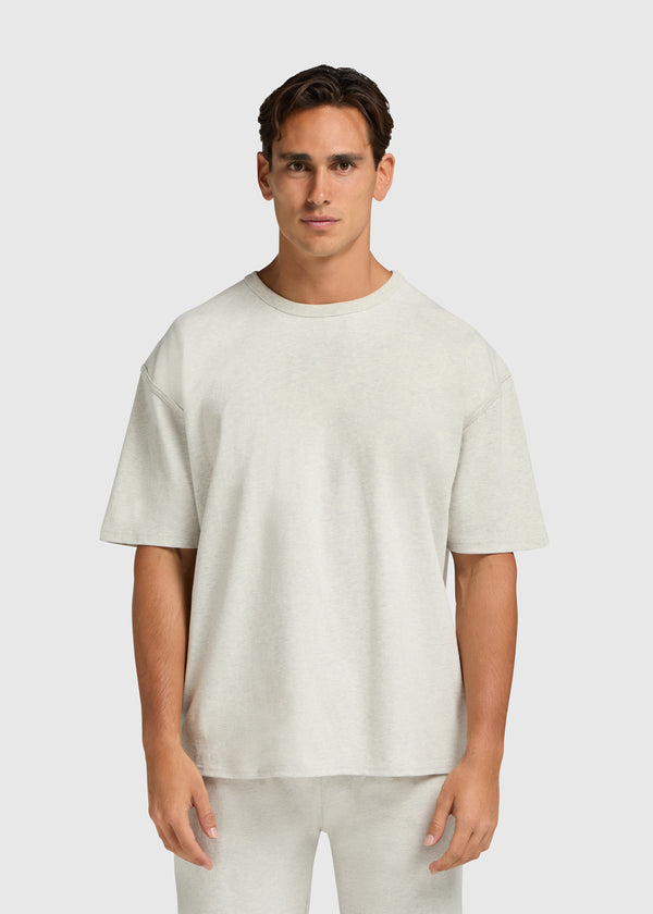 Lounge Wear T-Shirt – Grau meliert