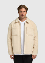 Padded Overshirt - Sand Melange