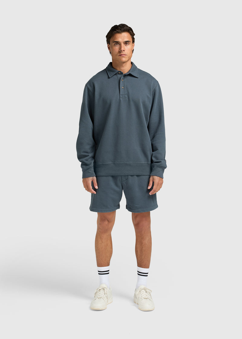 Vintage Washed Sweatshort – Ombre Blue