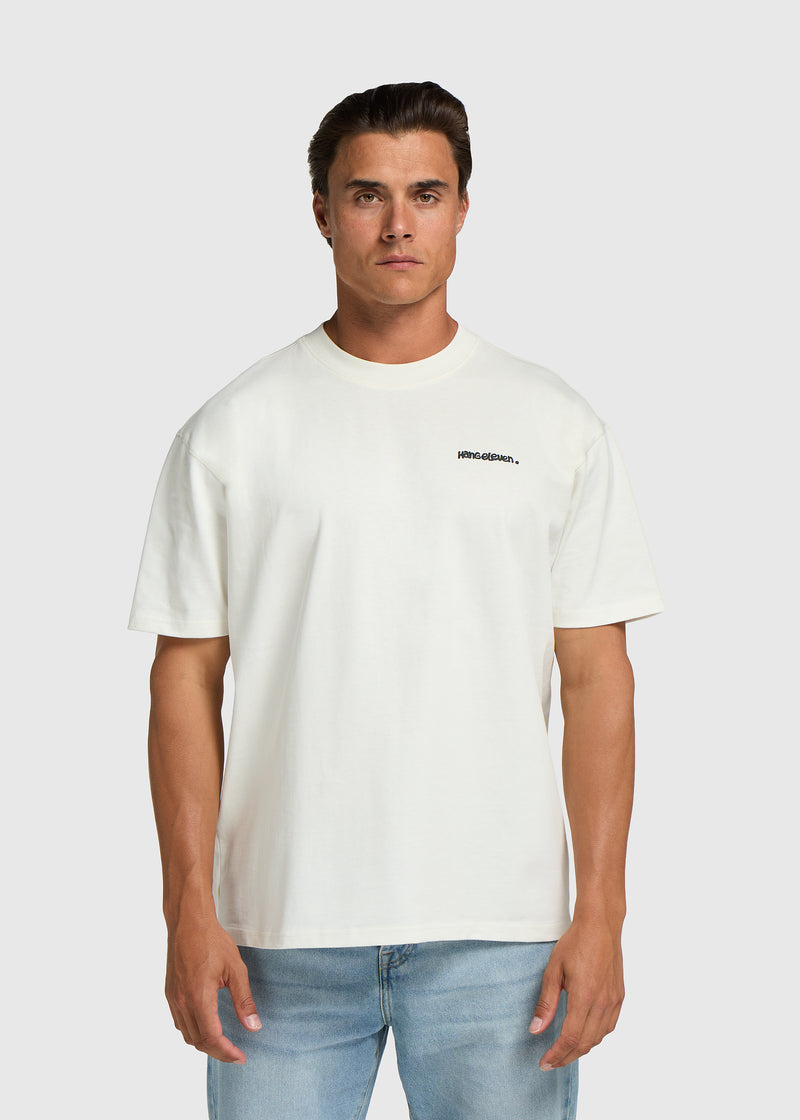 Retro Bloom Tee - Off White