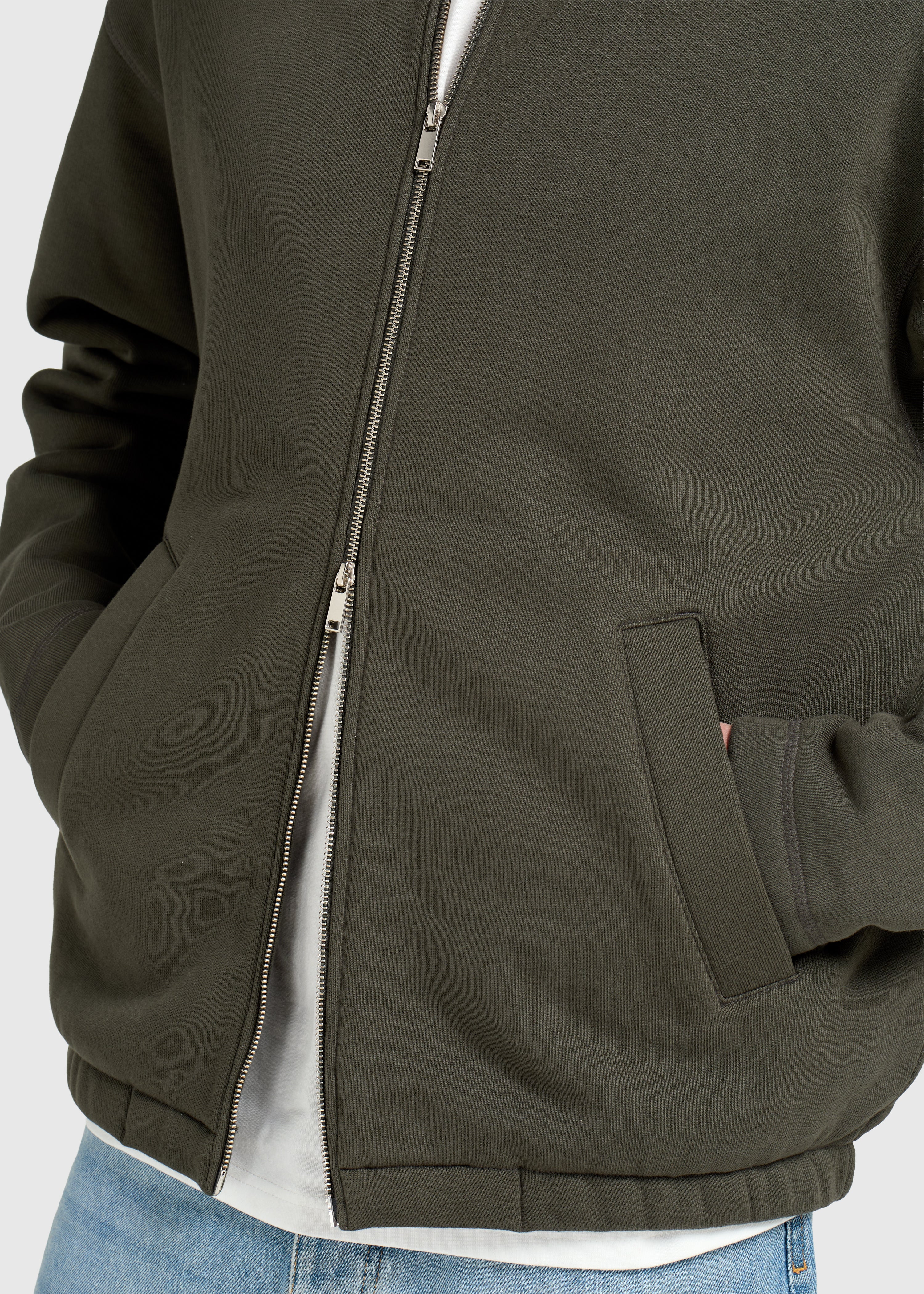 Heavy Full Zip Vest - Chimera Green