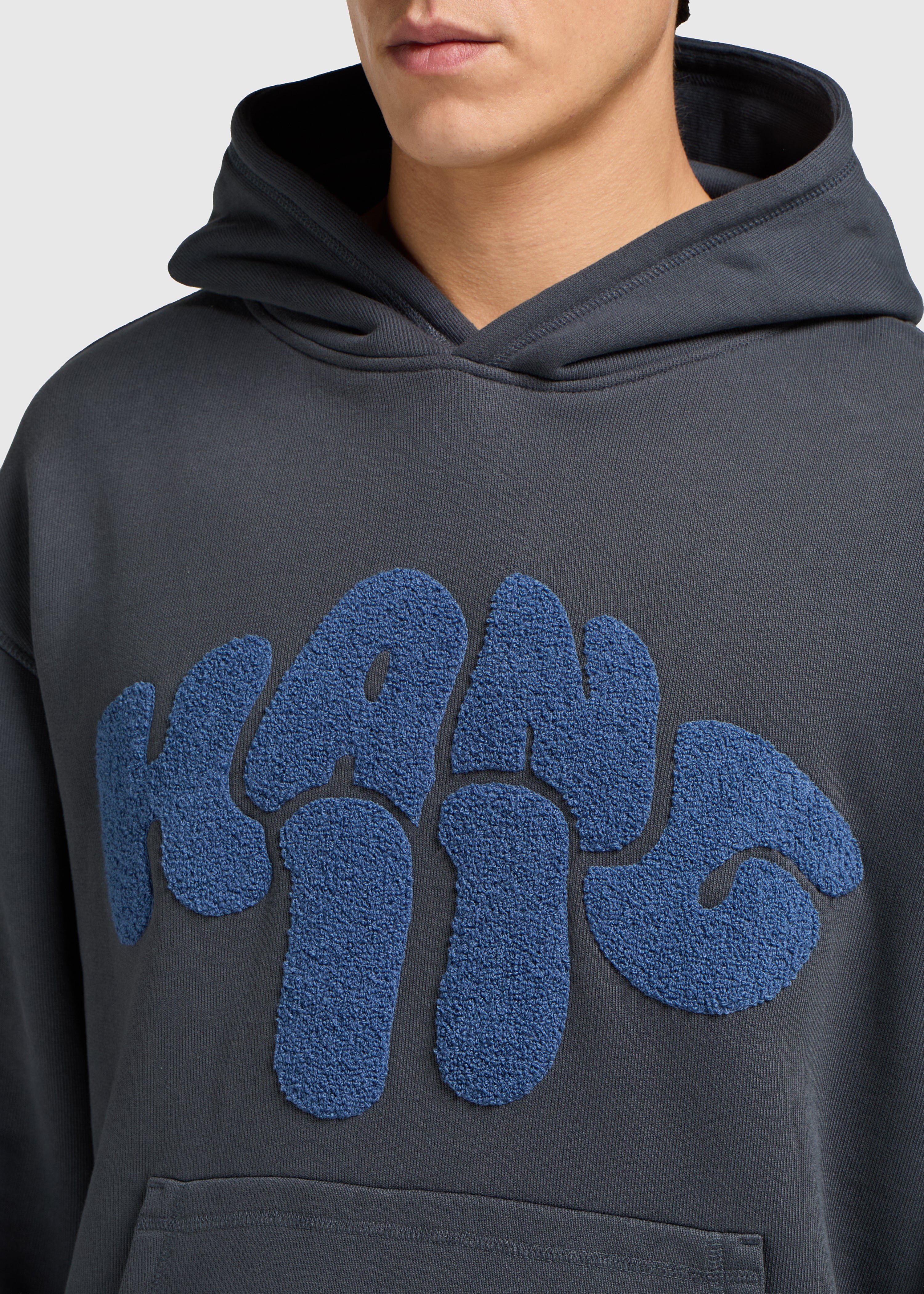 Heavy Toweling Hoodie - Ombre Blue