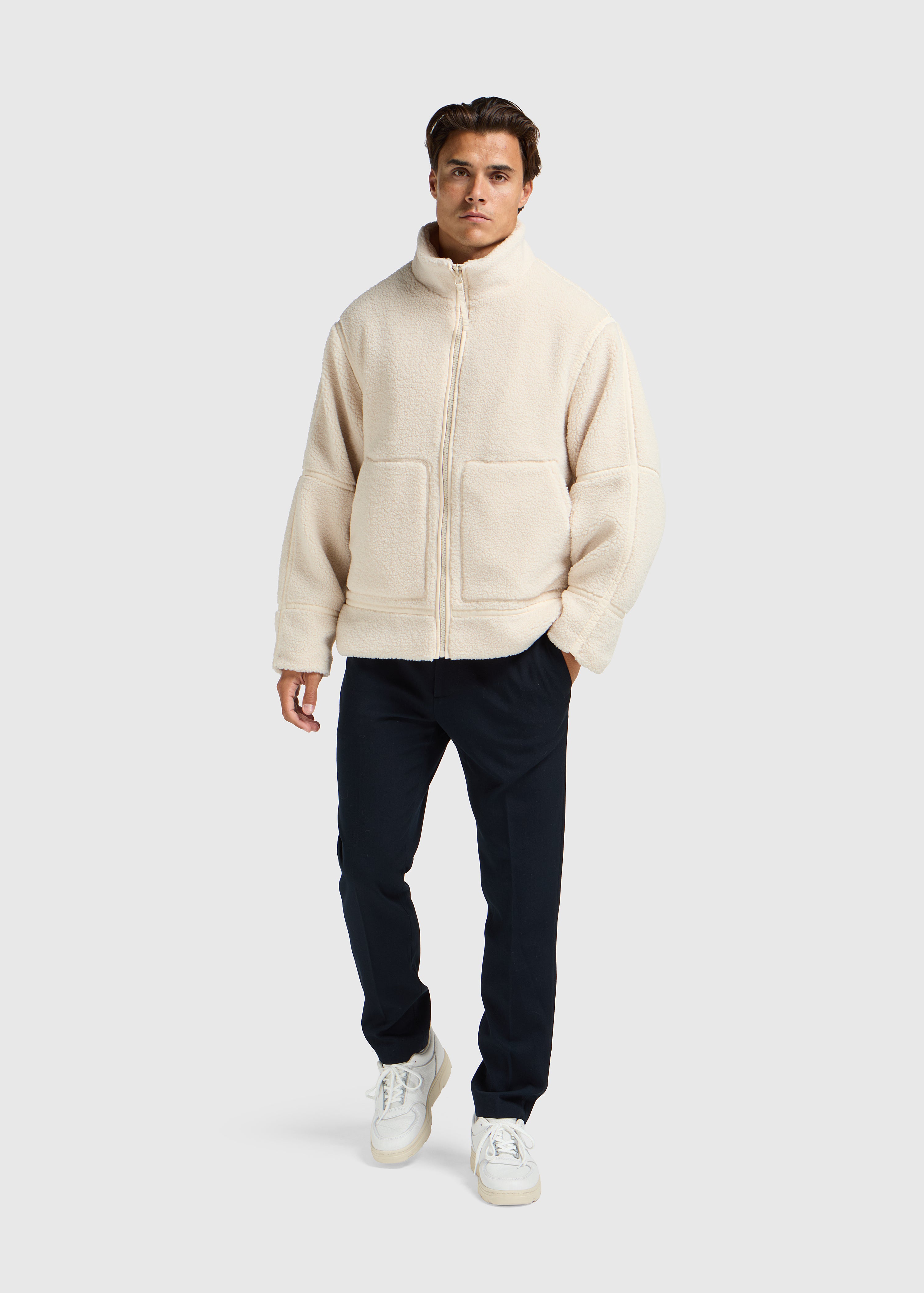 Teddy Jacket - White Sand