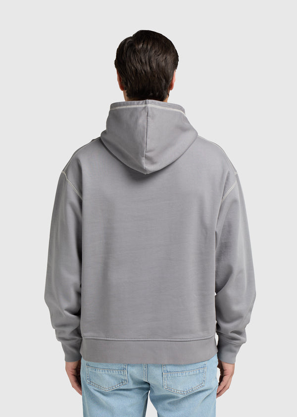 Heavy Contrast Hoodie - Grey