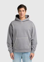 Contrast Hoodie - Grey