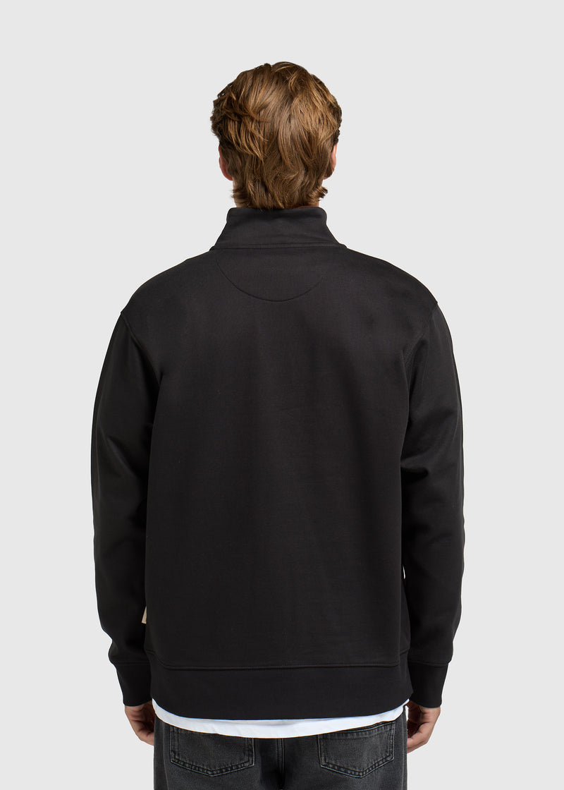 Clean Half Zip Sweater - Moonless Night