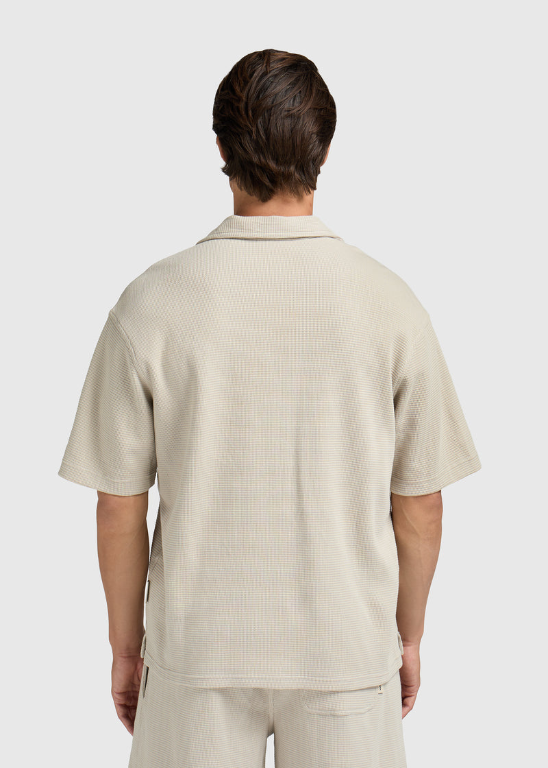 Relaxed Waffle Shirt - Sand