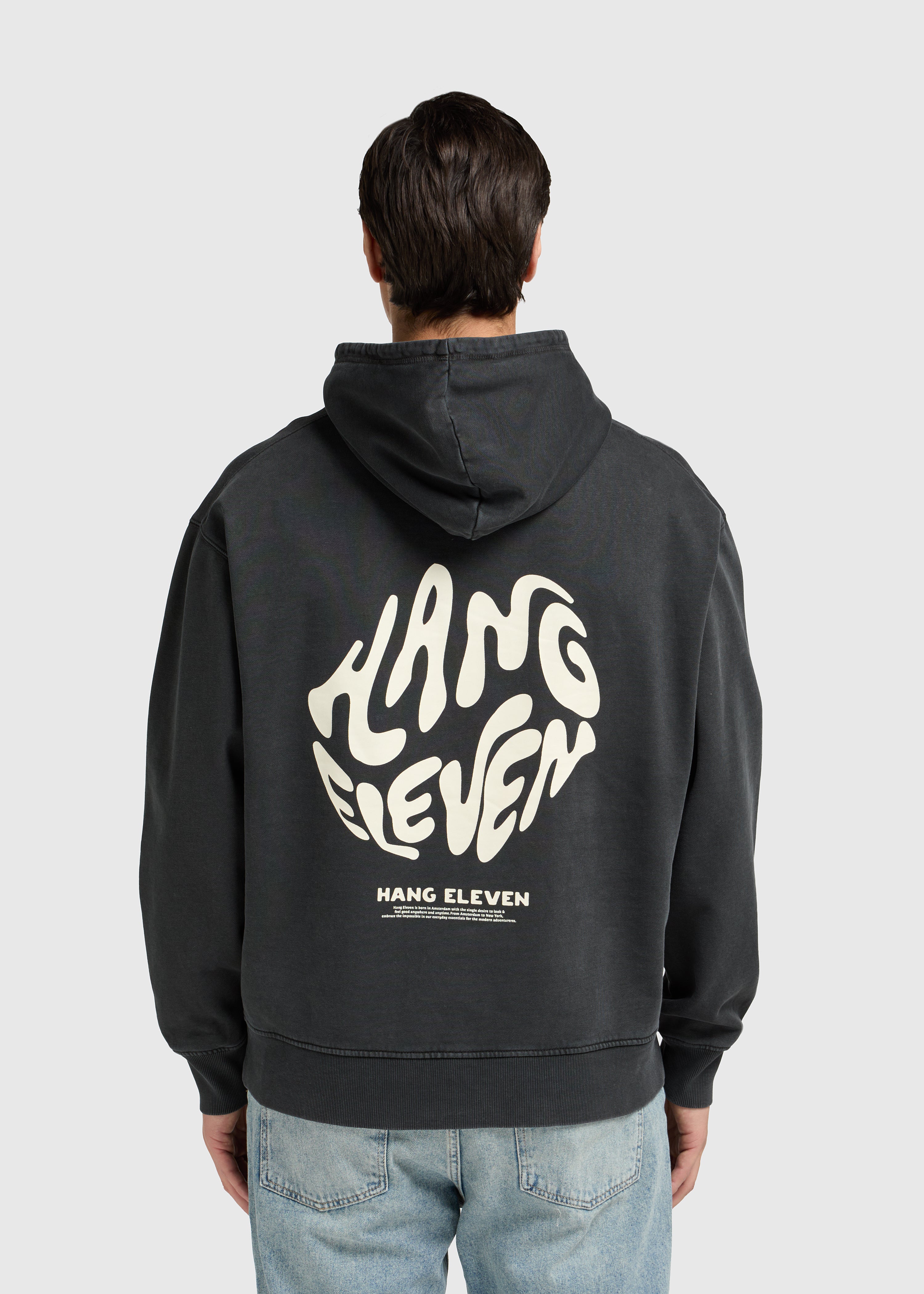 Sweat à capuche Wavy Brand - Délavé à l'acide