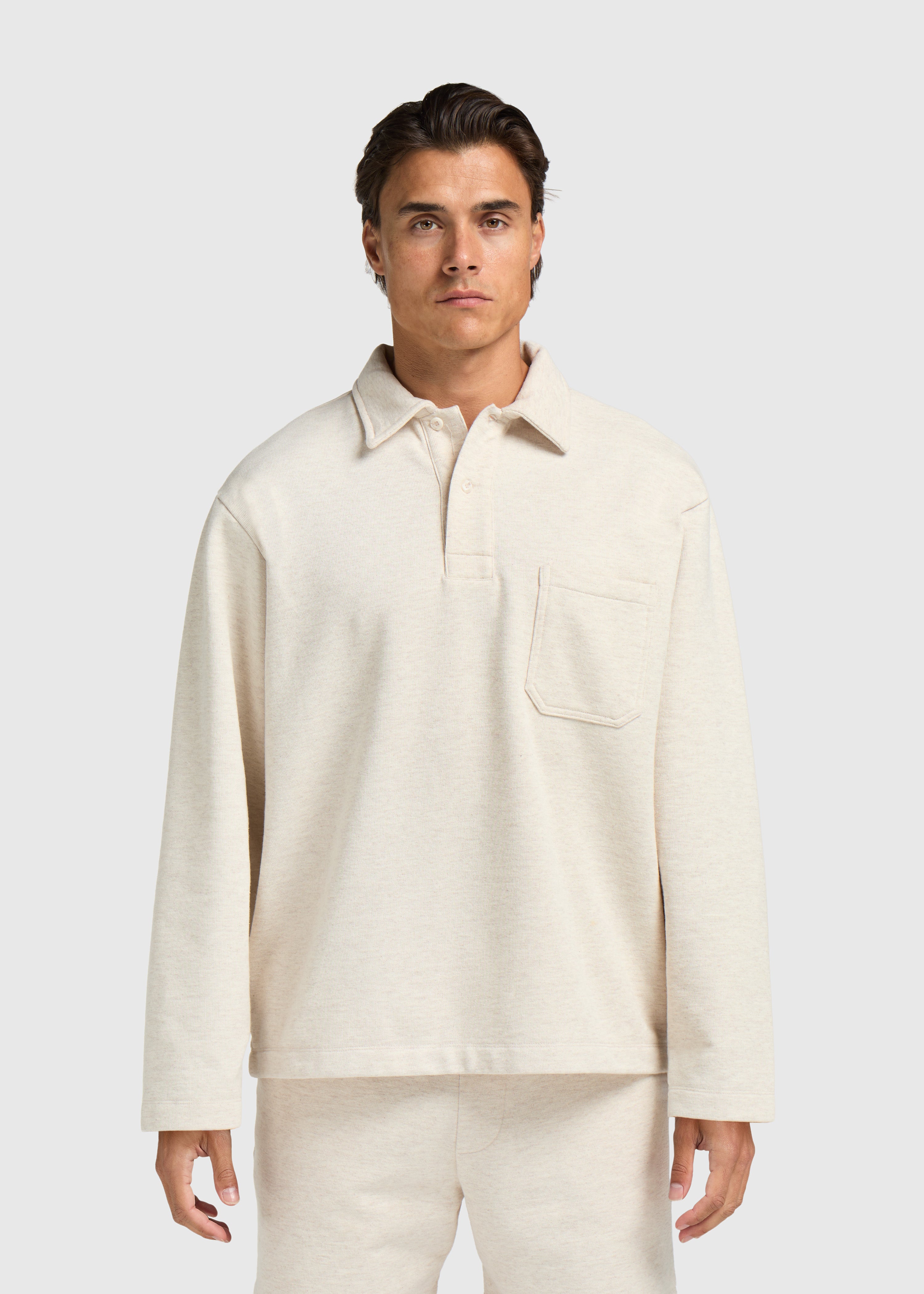 Vintage Washed Pocket Polo - Sand