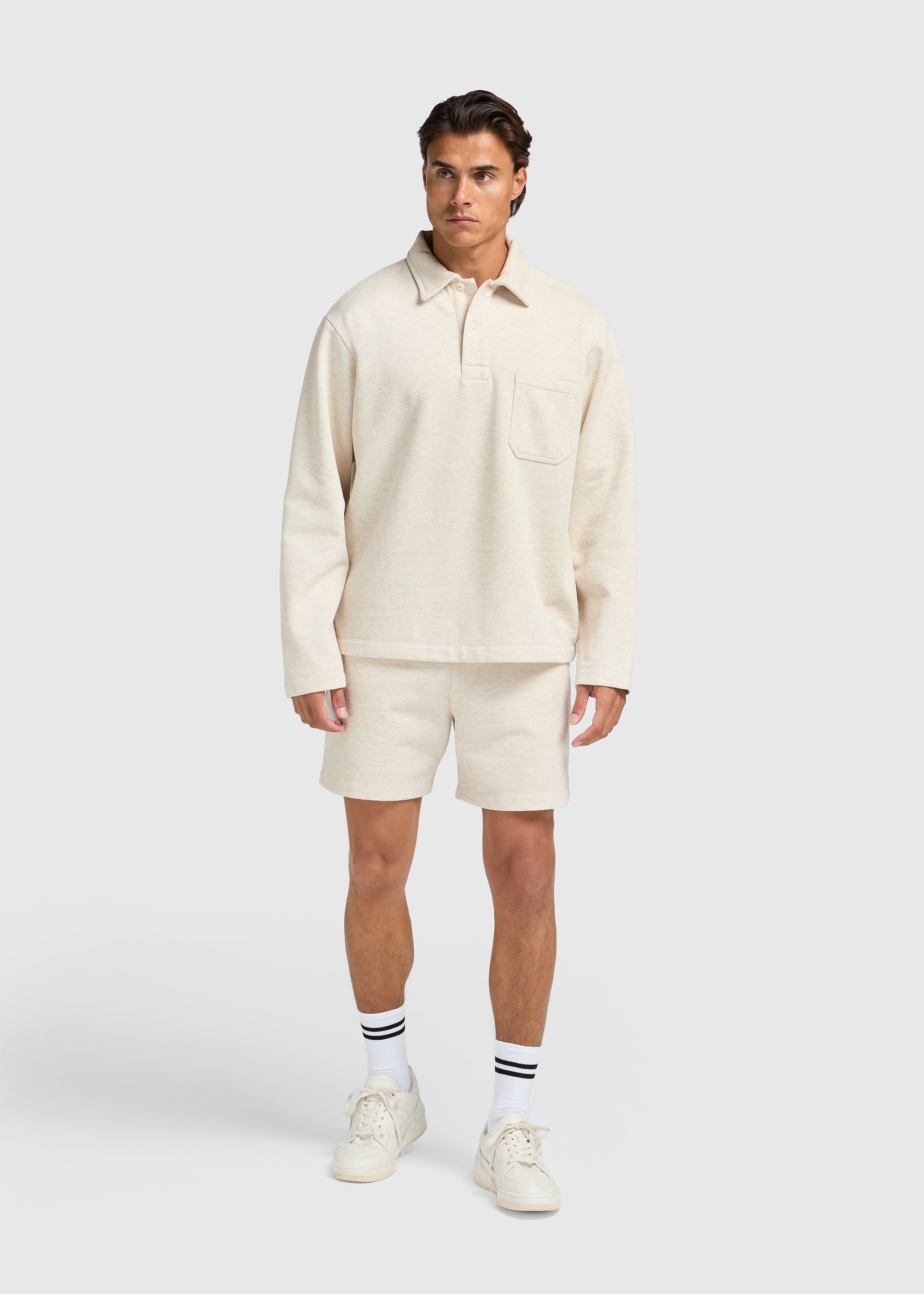 Vintage Washed Pocket Polo - Sand