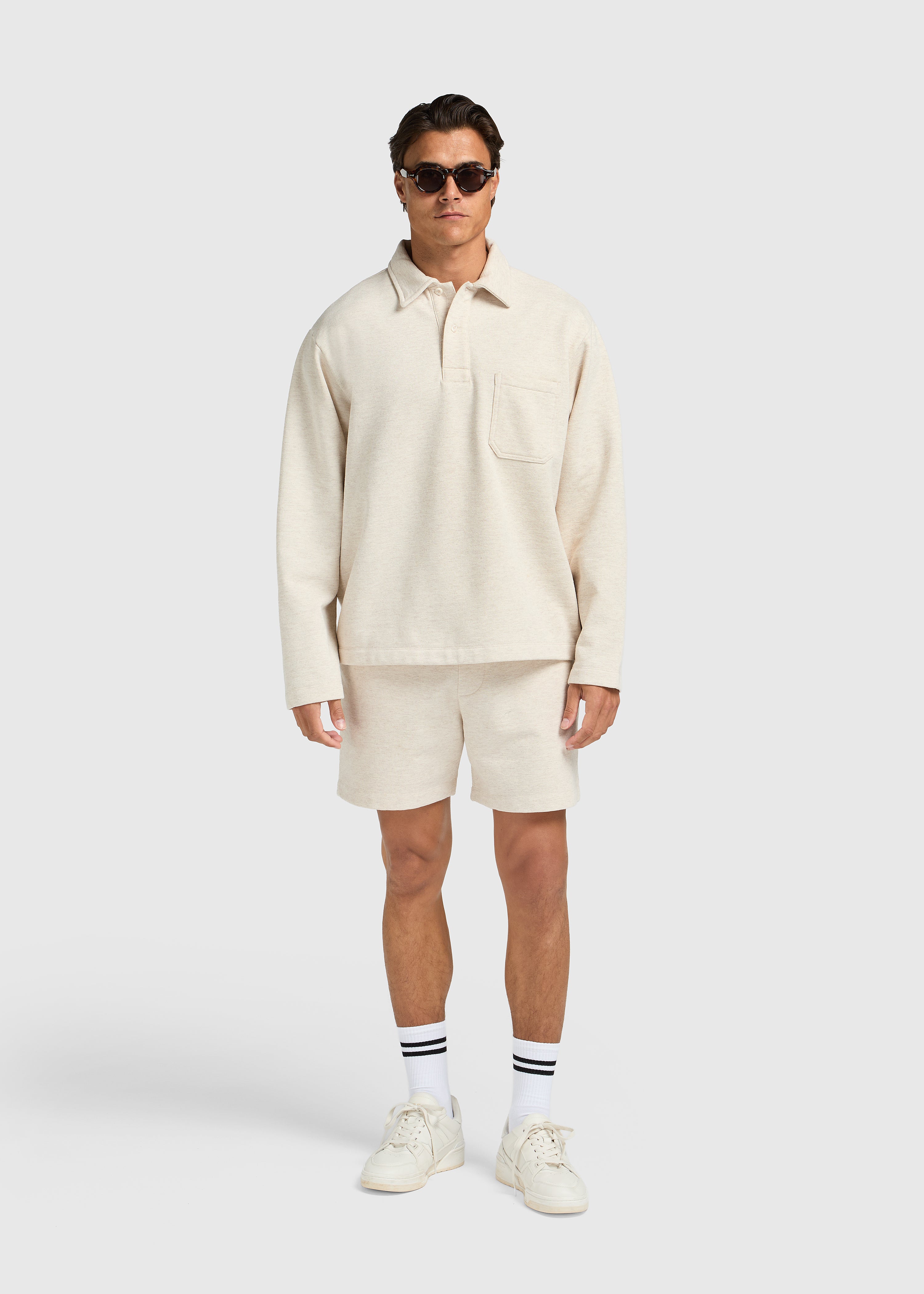 Vintage Washed Pocket Polo - Sand