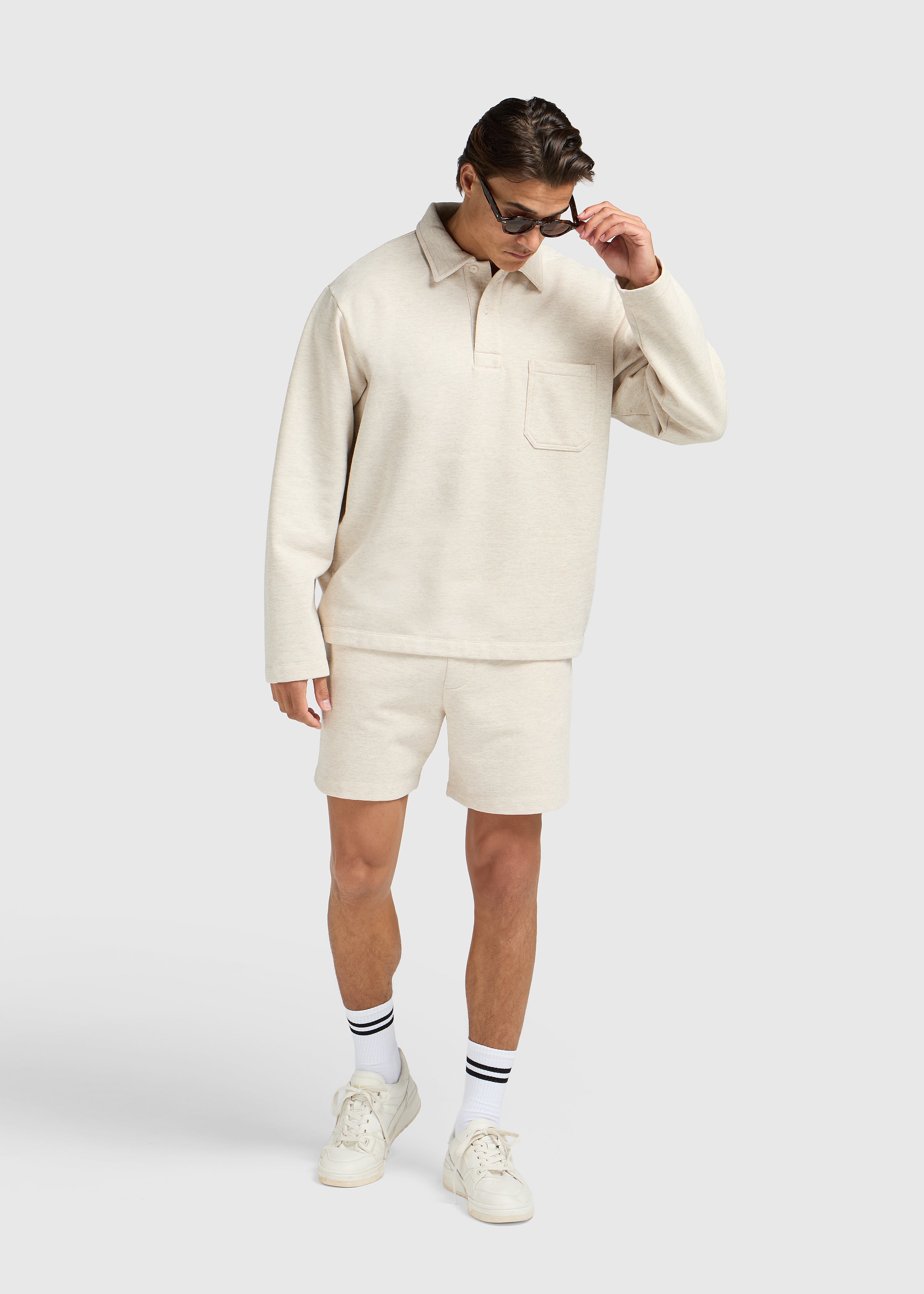 Vintage Washed Pocket Polo - Sand