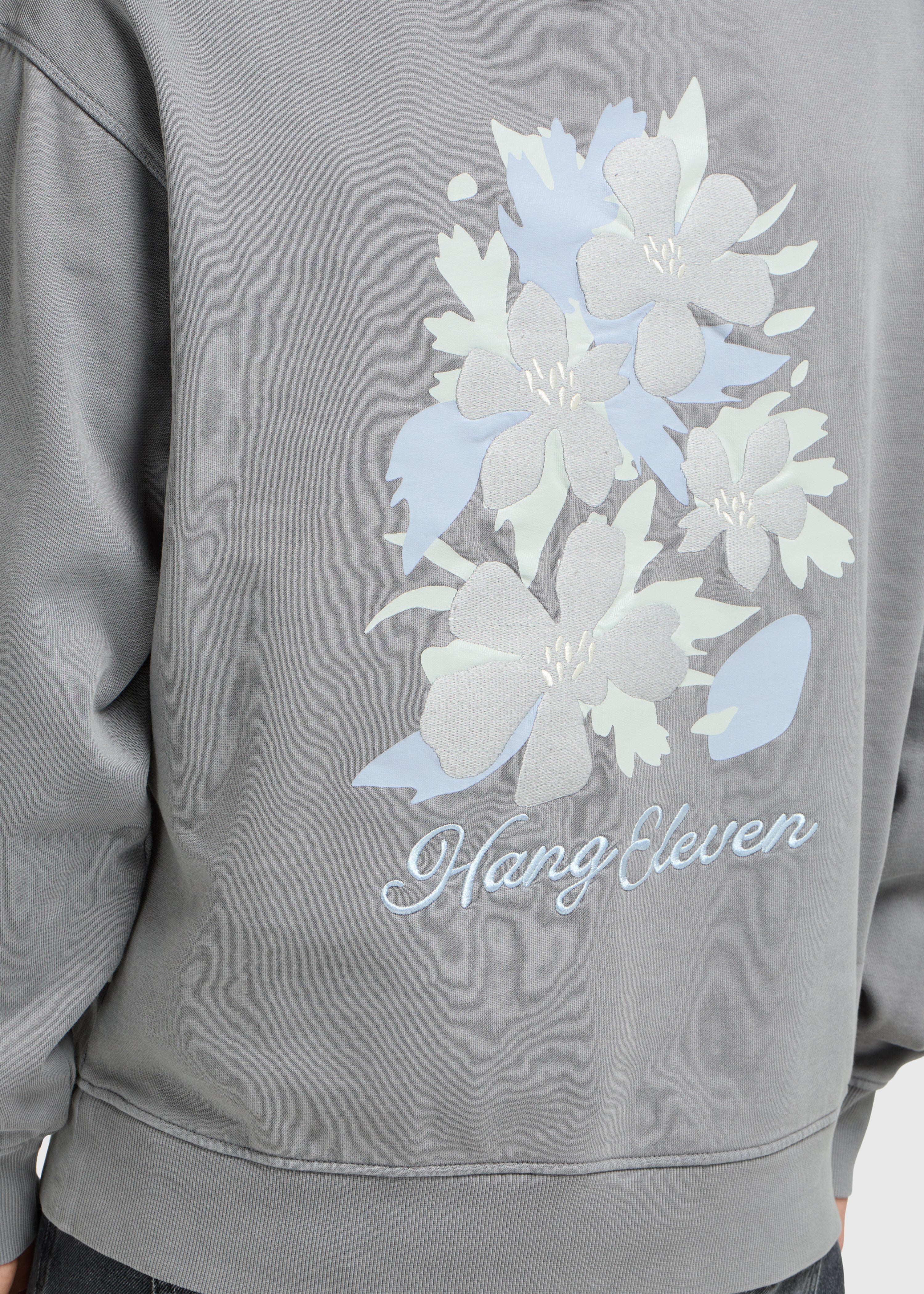 Sweat à capuche Blossom - Gris pierre