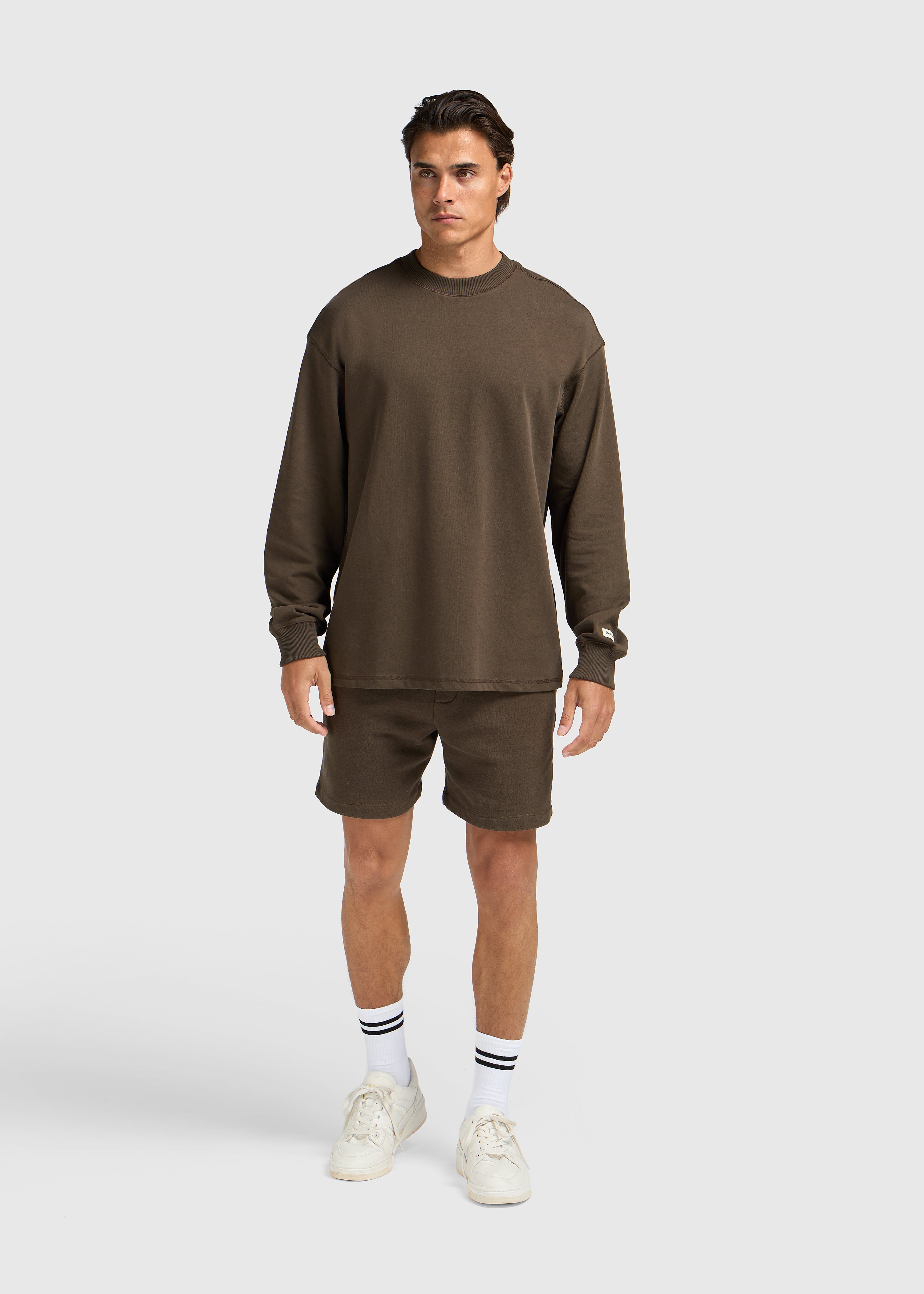 Vintage Washed Heavy Longsleeve - Brown