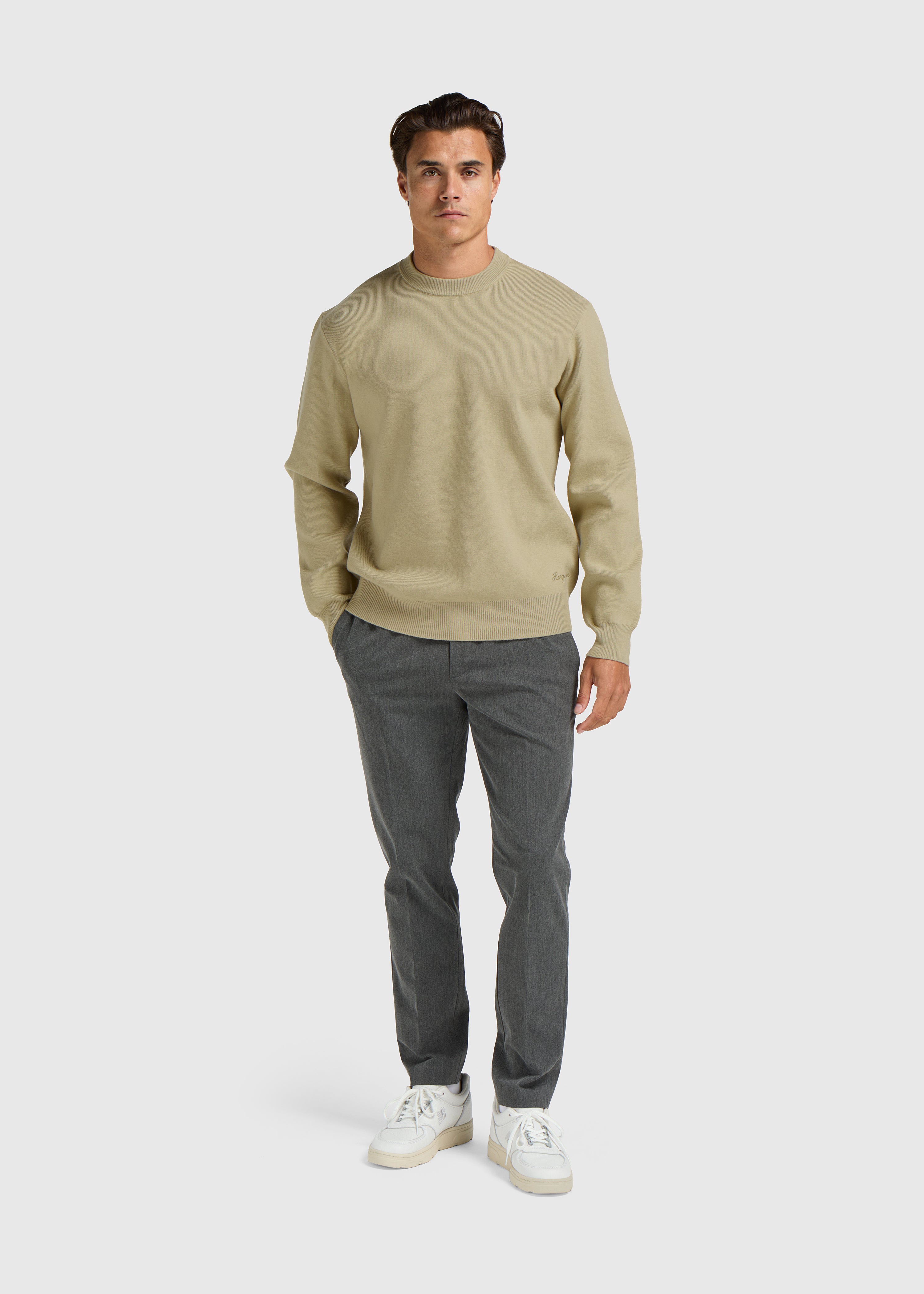 Compact Knit Crewneck - Light Green