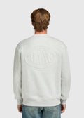 Debossed Crewneck - Grey Melee