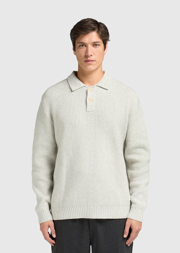 Heavy Structure Polo - Grey Melee