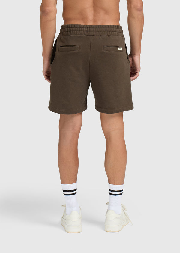 Vintage Washed Sweat Short - Brown