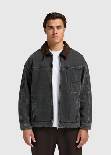 Ozzy Denim Jacket - Washed Black