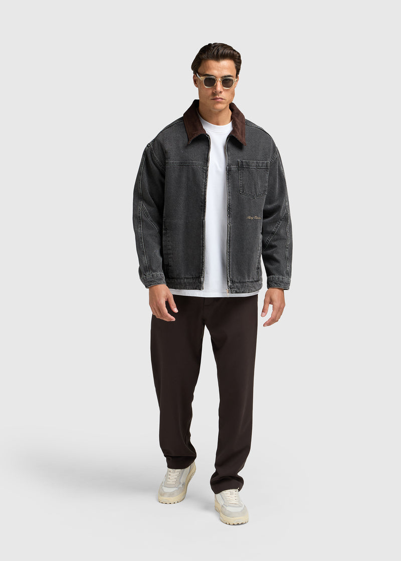 Ozzy Jeansjacke - Washed Black