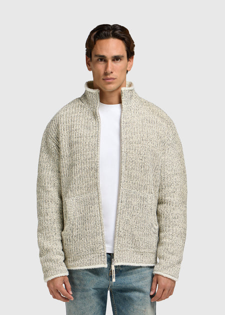Heavy Knit Vest - Grey Melee