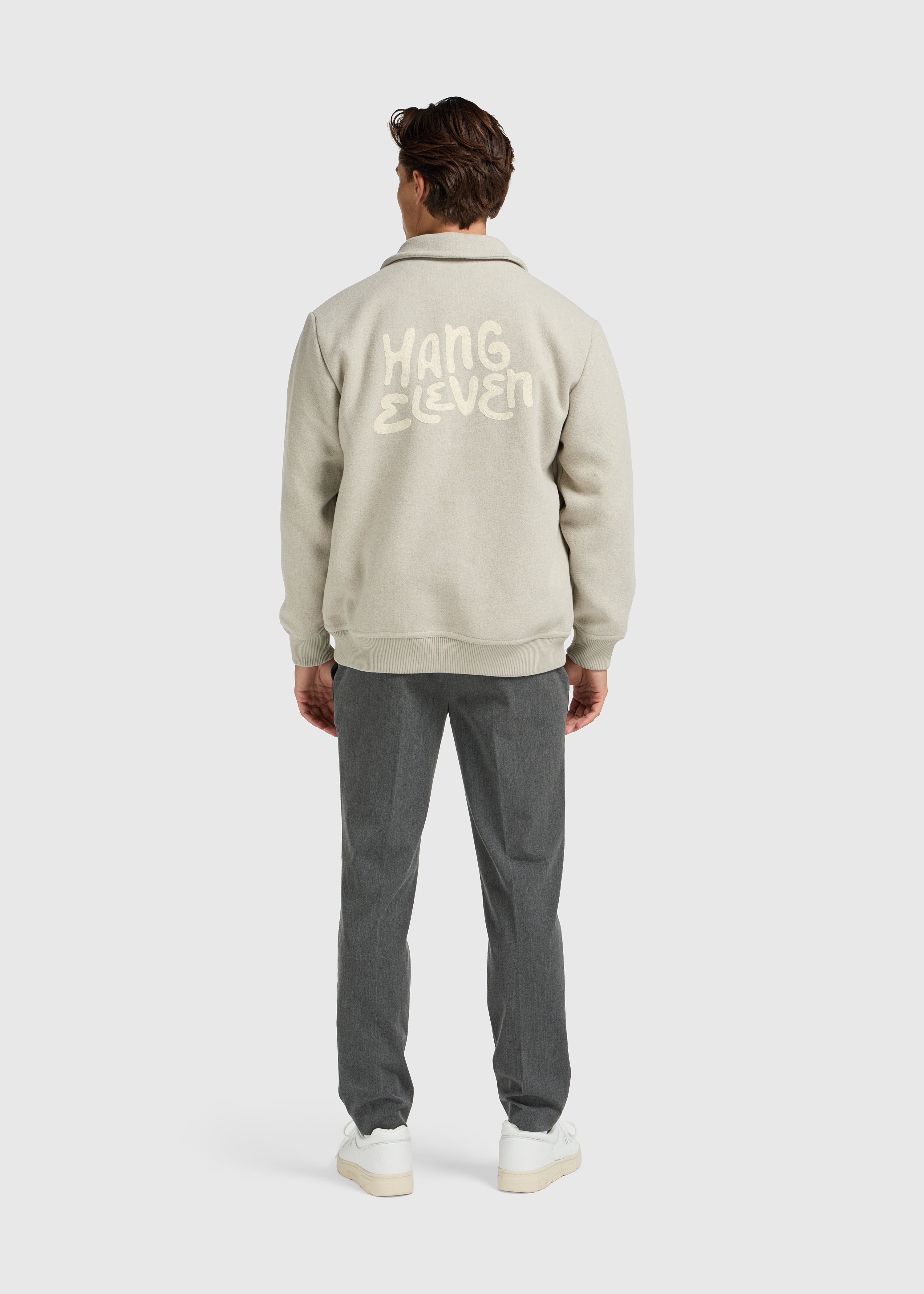 Varsity Jacket - Green Melange