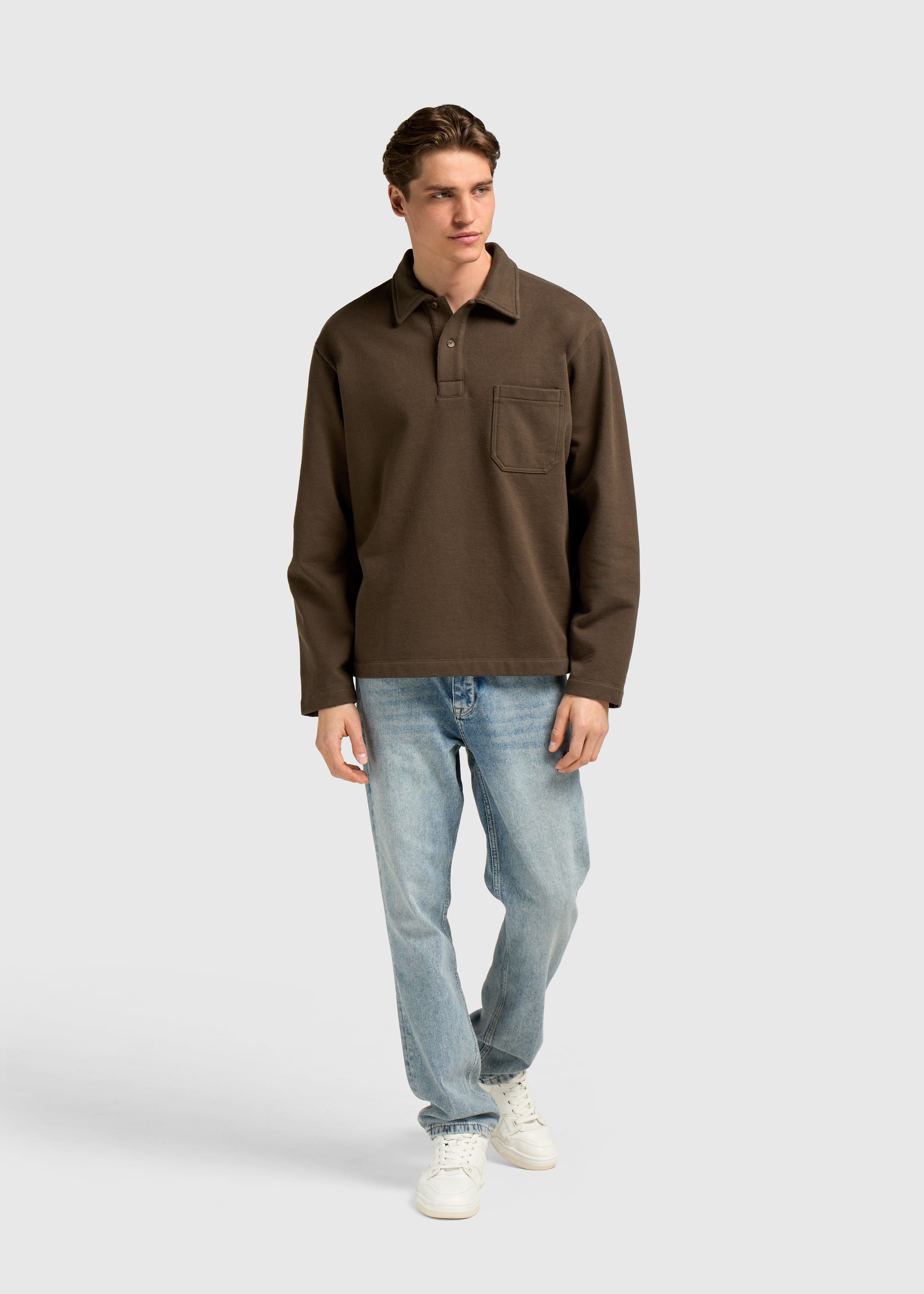 Heavy Pocket Polo - Brown