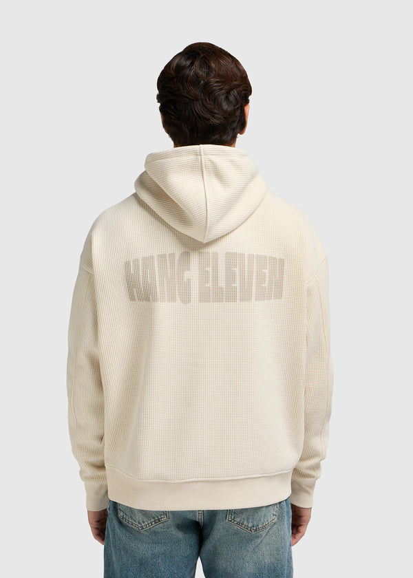 Waffle Artwork Hoodie - Sand