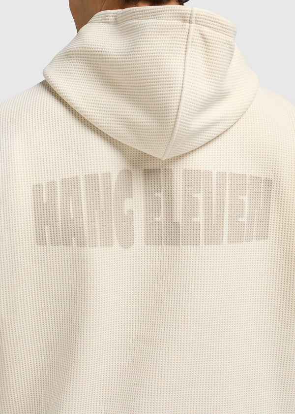 Waffle Artwork Hoodie - Sand