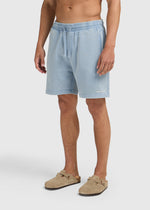Washed Essential Sweat Short - Light Blue