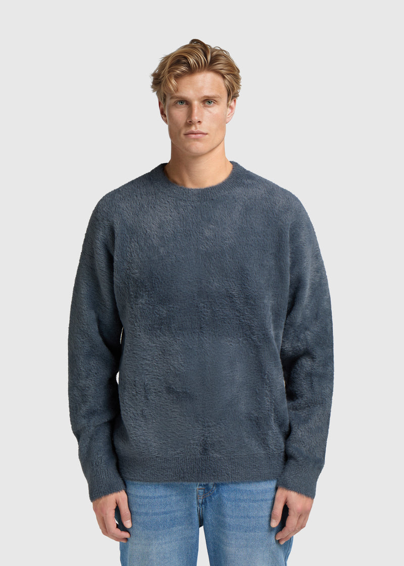 Hairy Brand Crewneck - Ombre Blue