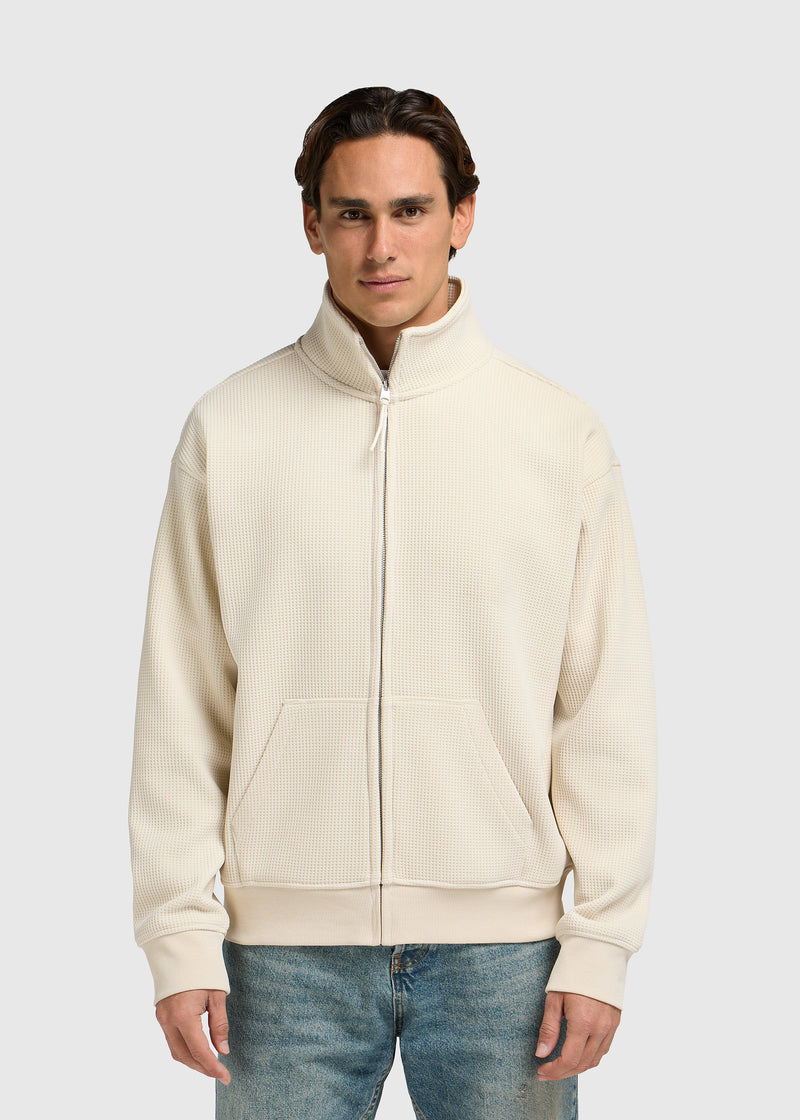Waffle Full Zip - Sand