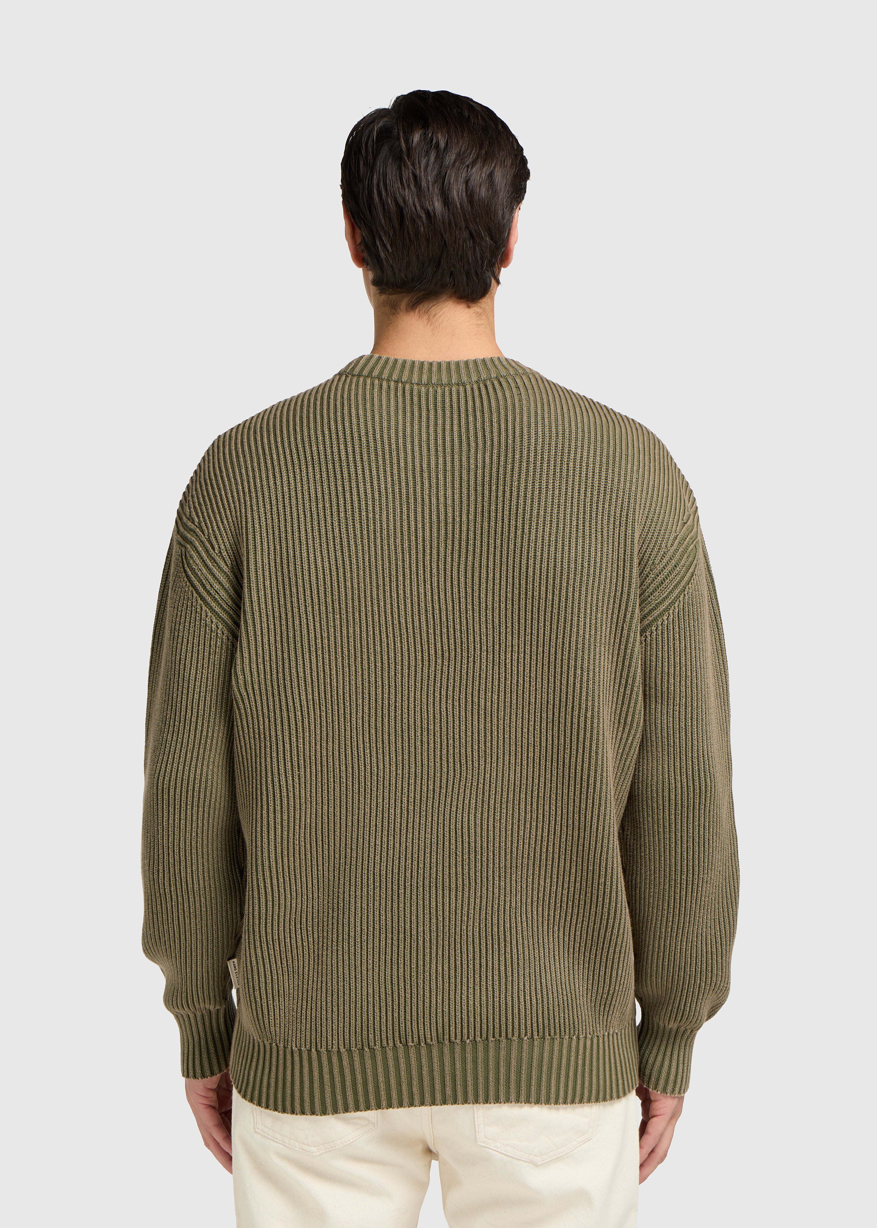 Palm Logo Knit Crewneck - Green