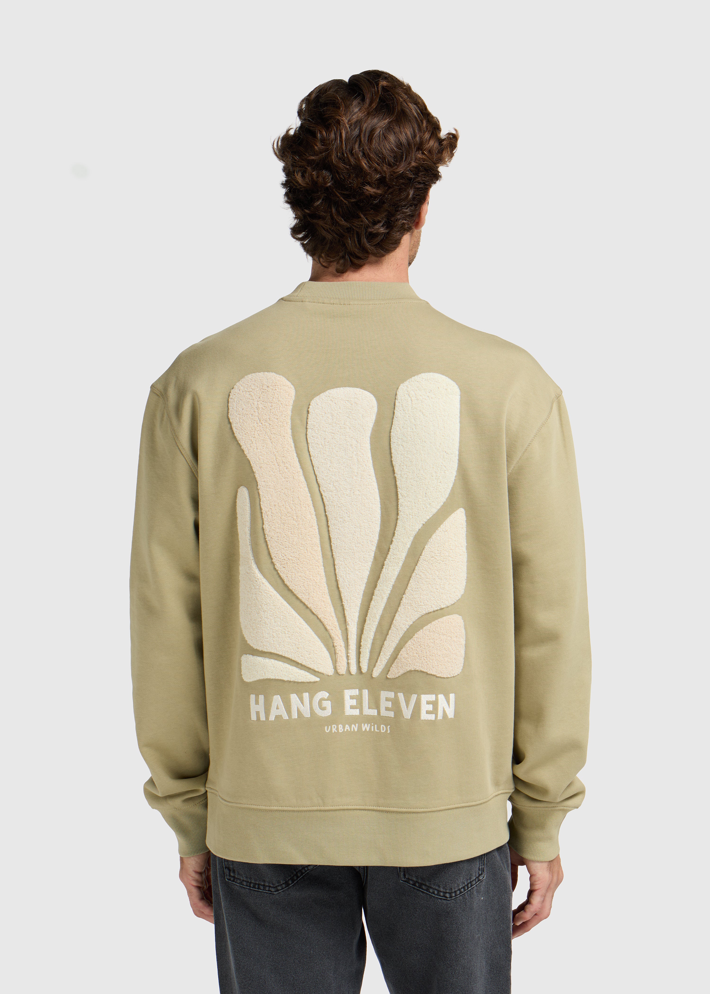 Florae Crewneck - Slate Green