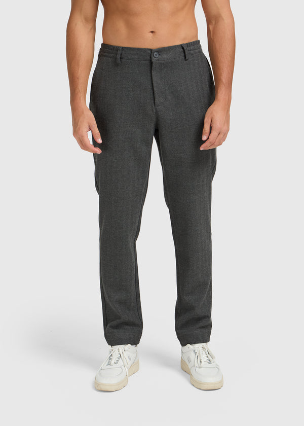 Herringbone Trouser - Anthracite