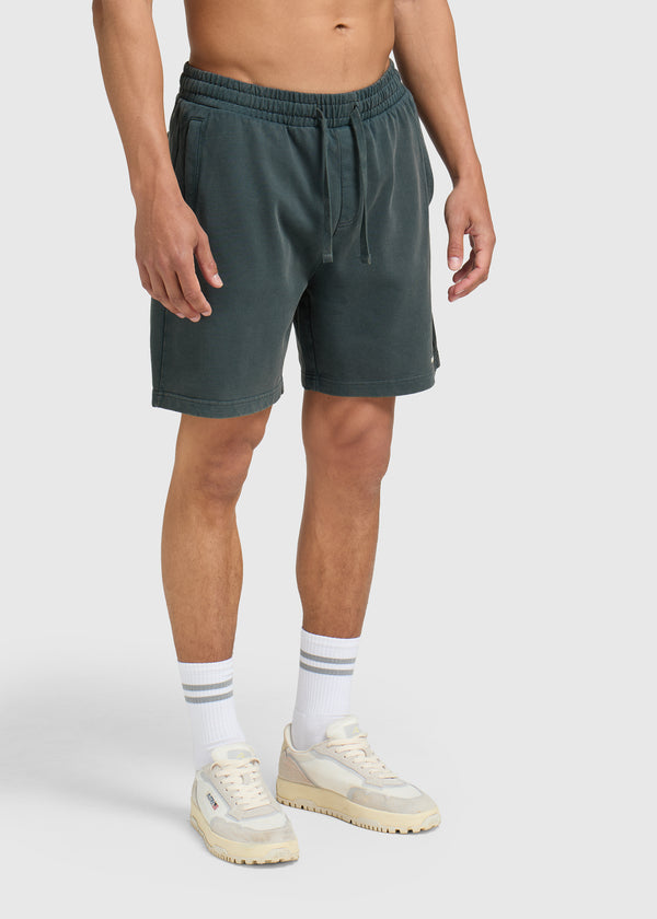Washed Essential Sweat Short - Teal