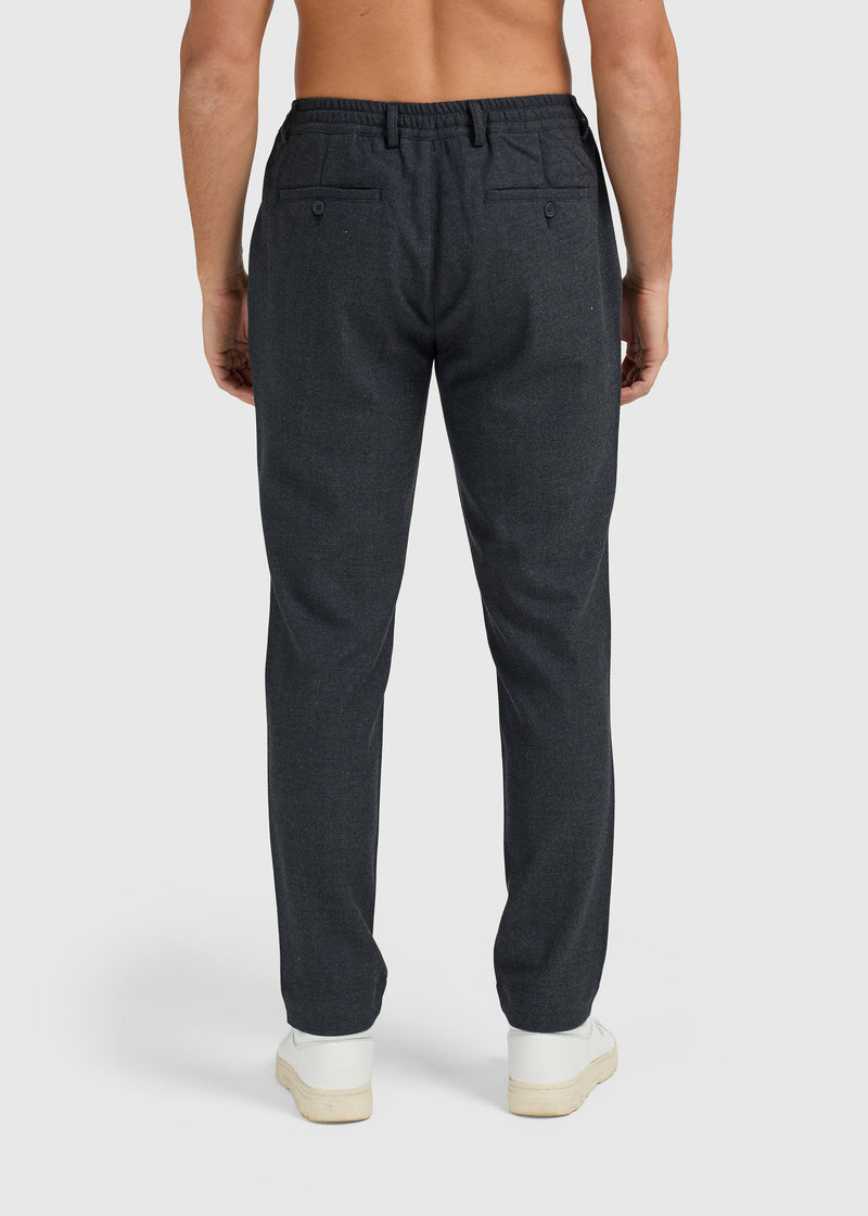 The Herringbone Trouser - Navy Blue