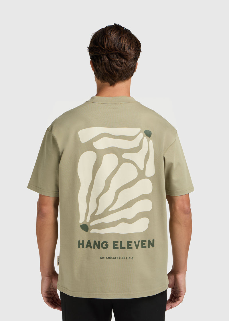 T-shirt botanique - Vert ardoise
