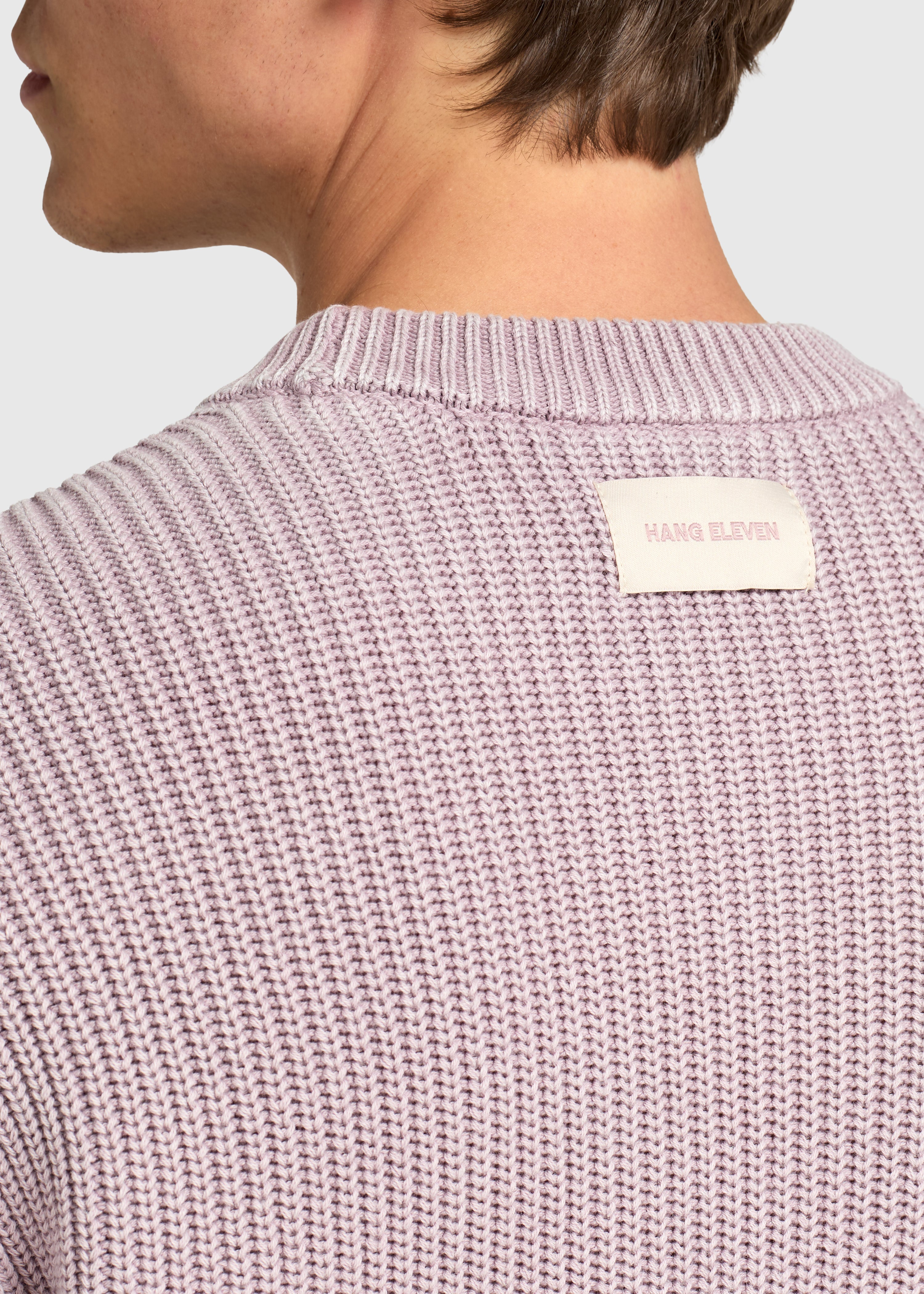 Washed Knit Crewneck - Lilac