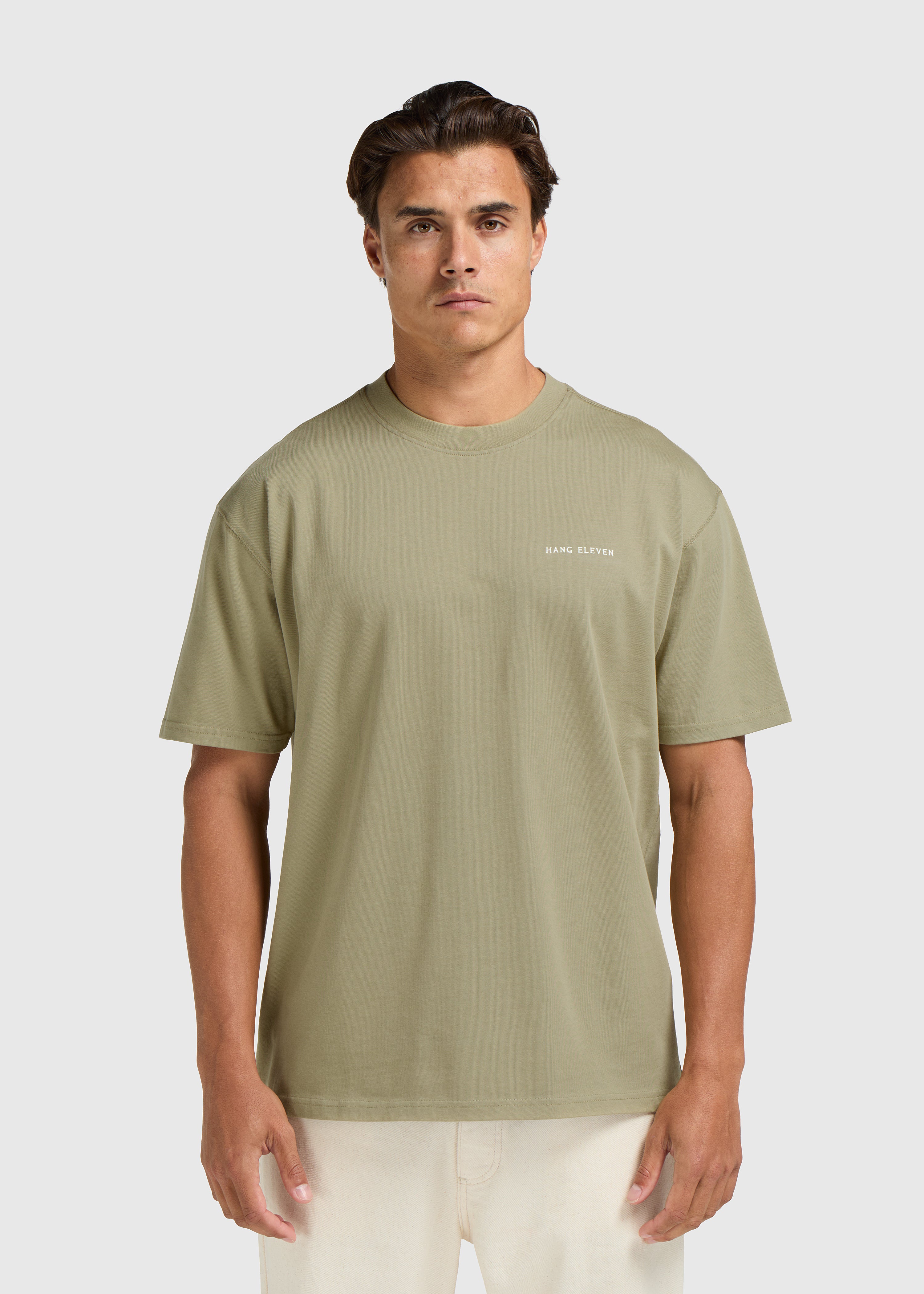 Olive Tee - Slate Green