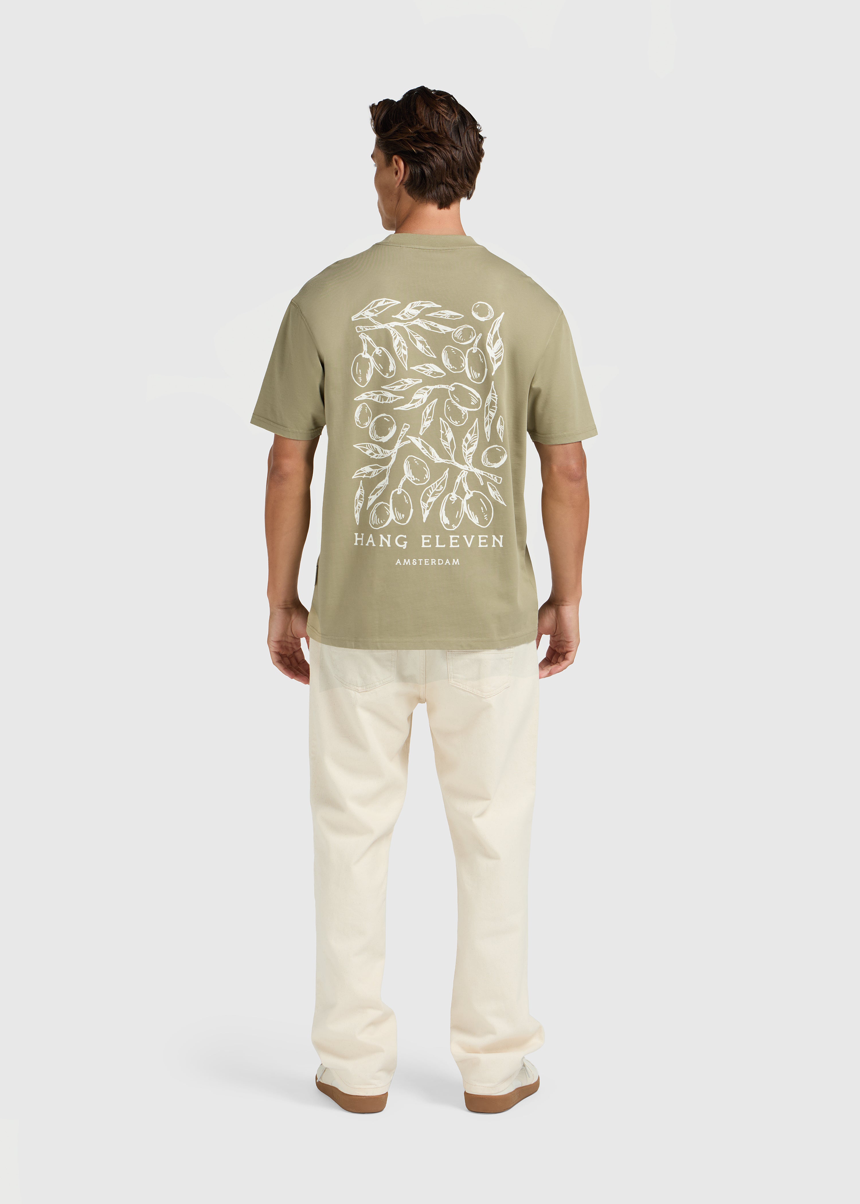 Olive Tee - Slate Green