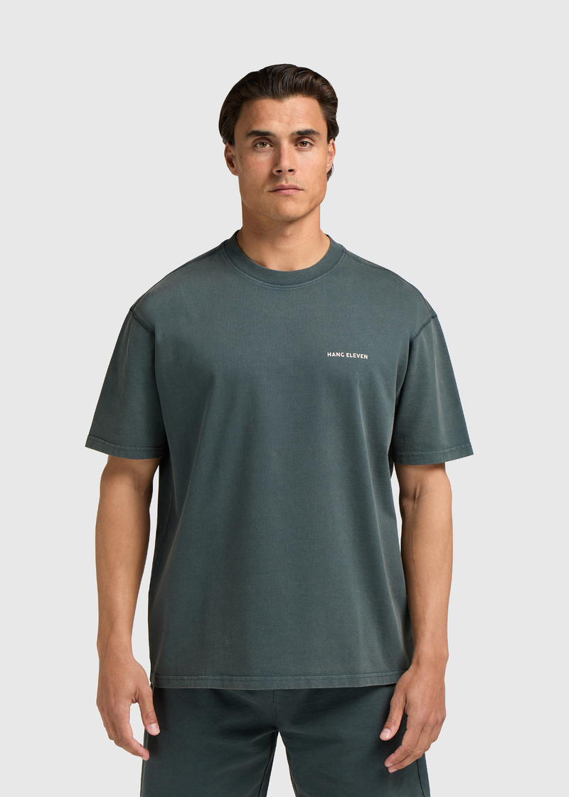 T-shirt essentiel délavé - Bleu dégradé