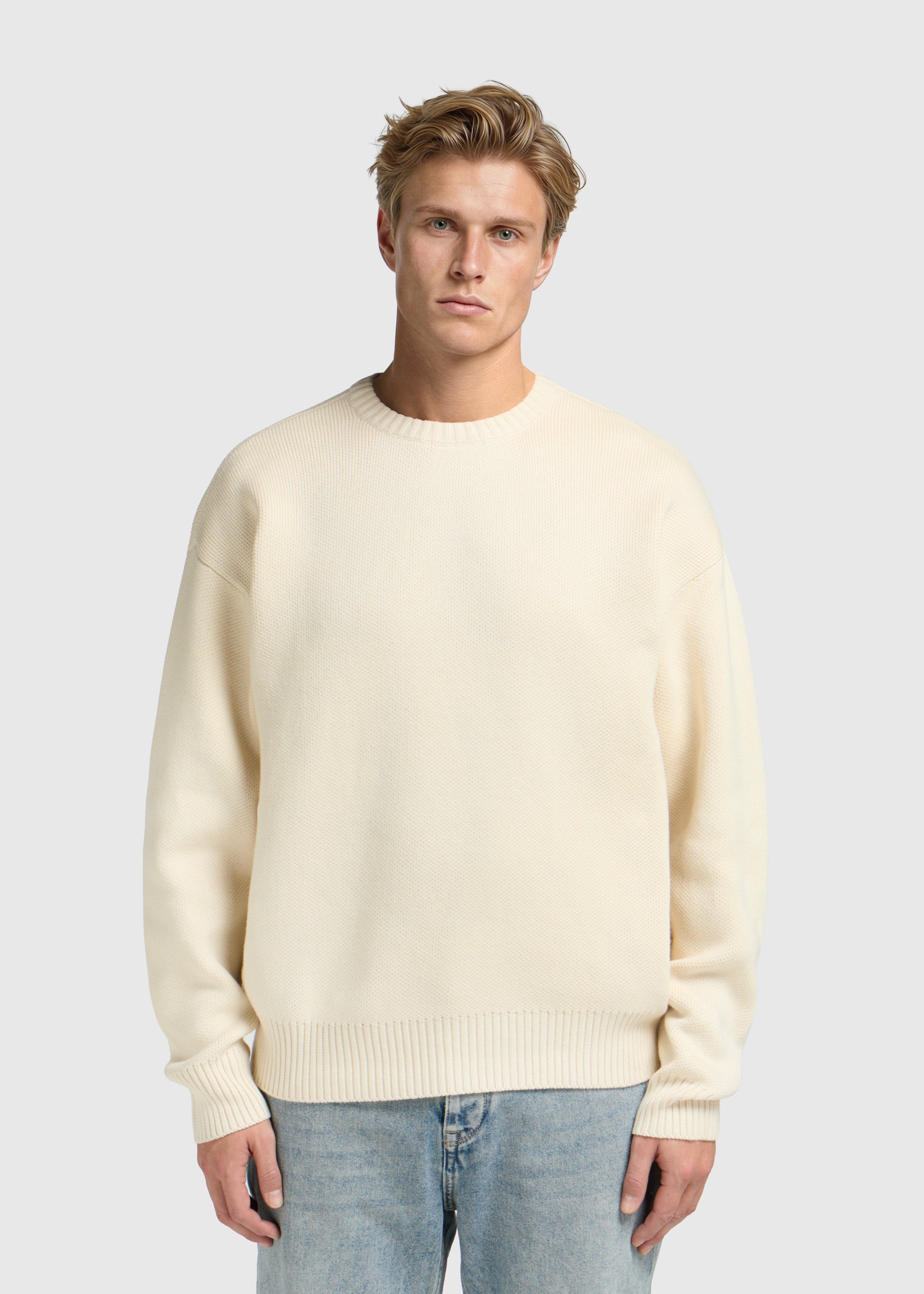 Paradise Knit Crewneck - Sand