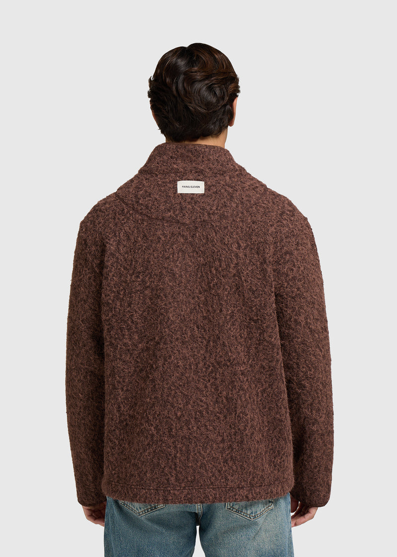 Soft Zip Jacket - Brown