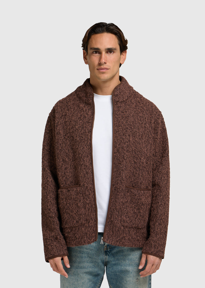 Soft Zip Jacket - Brown