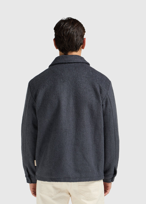 Premium Wool Jacket - Navy