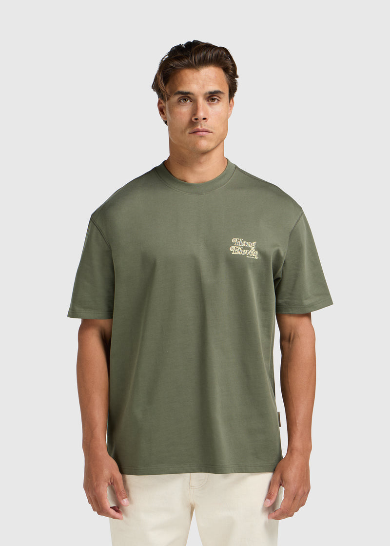 Signature-T-Shirt – Dunkelgrün